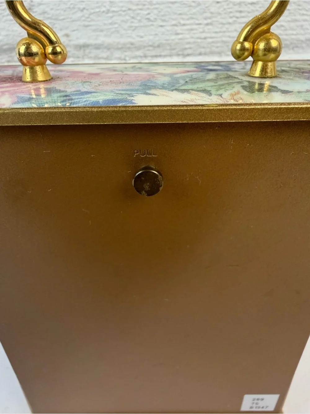 Bulova B1347 Quartz Movement Floral Mantel Clock